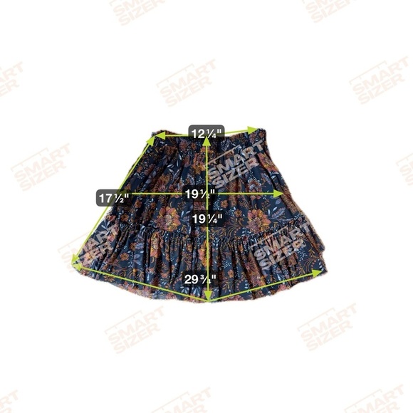 Evereve Tinslee Flora Mesh Mini Skirt Size Medium - Picture 6 of 9